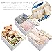 PRANDOM Large Foldable Storage Bins with Lids Fabric Decorative Storage Box Cubes Organizer Containers Baskets with Cover Handles Removable Divider for Bedroom Closet Nursery 17.3x11.8x9.8 Inch 3 Pack