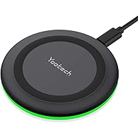 Yootech Wireless Charger,Qi-Certified 10W Max Fast Wireless Charging Pad Compatible with iPhone SE 2020/11/11 Pro/11 Pro Max/XR/XS/X/8,Samsung Galaxy S20/Note 10/S10/S9,AirPods Pro(No AC Adapter)