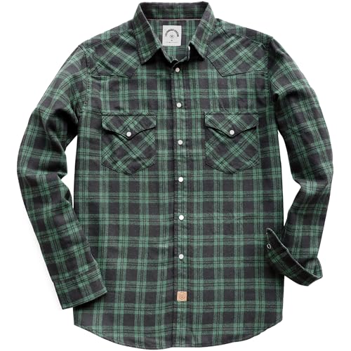 Dubinik® Flannel Shirt for Men Western Cowboy