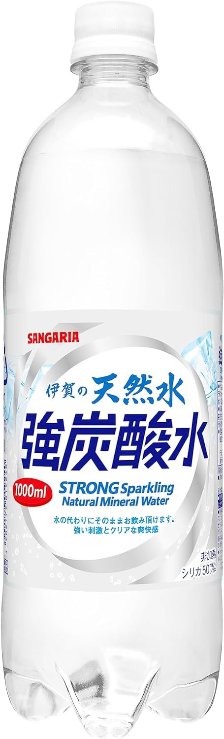 伊賀の 天然水 強炭酸水 1000ml×12本商品画像