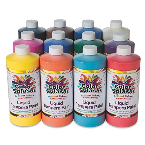 S&S Worldwide 32-oz. Color Splash! Liquid Tempera Paint Assortment (pack of 12)