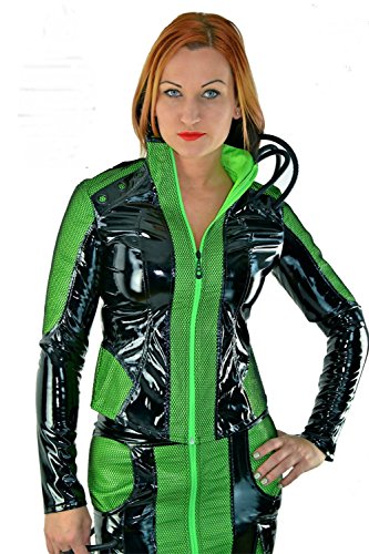 Lip Service Vinyl Pvc Cyber Goth Techno Gothic Rave Jacket