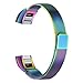 bayite for Fitbit Alta HR and Alta Bands, Replacement Milanese Loop Stainless Steel Metal Bands Small Pearlescent