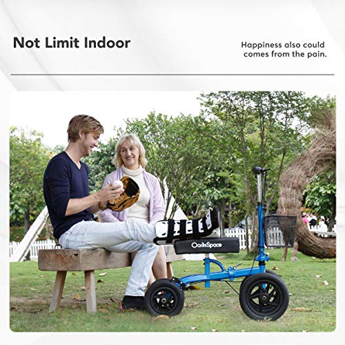 OasisSpace All Terrain Knee Scooter , with 12 inches NonPneumatic