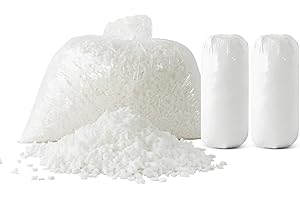 EDUJIN 10 lbs Bean Bag Filler - Shredded Memory Foam Filling - Premium Bean Bag Chairs Filler for Cushion - Convenient Pillow Stuffing Foam Refill(10 Pounds)