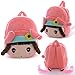 Gloveleya Kids Backpack Girls Backpack Toddler Backpack for Girls Plush Toys Angela Piggy Girl Pink 8 Inches