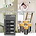 CR123A Lithium Batteries, DULEX CR123A Rechargeable Batteries, 4-Pack 700mAH 3.7V ICR17335 Battery and Charger for Arlo VMC3030 VMK3200 VMS3130/3230C/3430/3530 Security Cameras, Alarm System