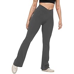 Bootcut Yoga Pants for Women High Waist Print Dress