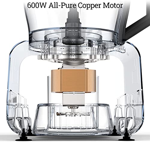 Food Processor FIMEI 12 Cup Multifunctional Food Processor- Chopper, Mixer, Knead Dough Blade, Cutting, Shredding, Slicing Attachments and 3.2L Bowl, 3 Speeds Plus Pulse