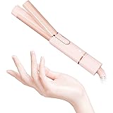 Ceramic Mini Curling Iron for Short Hair, Small Hair Curler Iron for Travel, Dual Voltage Curling Wand for Worldwide Trip(Lig