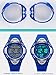 Misskt Children Watch Outdoor Sports Kids Boy Girls LED Digital Alarm Stopwatch Waterproof Children's Dress Watches Blue