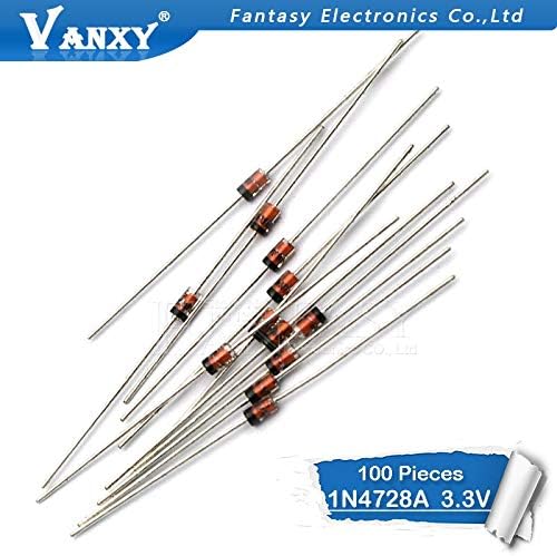 100PCS 1W 3.3V 1N4728A 3V3 1N4728 DO-41 Zener diode