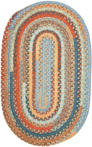 Olivera Oval Rug, 4 by 6-Feet, Vintage Blue