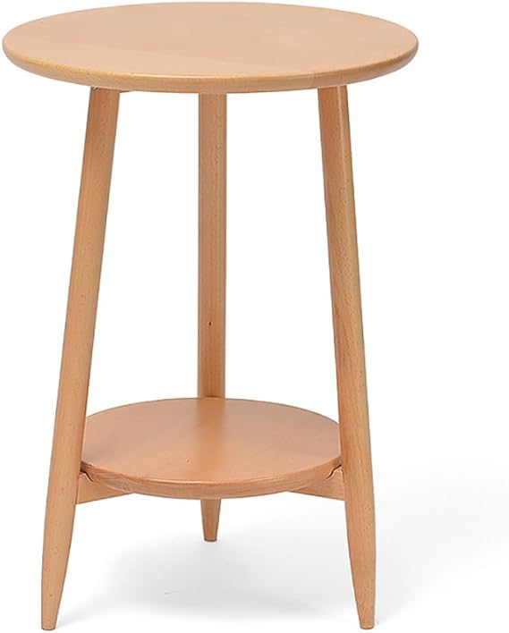 NUBAO Solid Wood Small Coffee Table Simple Round Side Mini