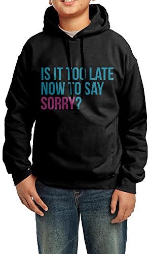Novelty Youth Justin Bieber Is It Too Late Now To Say Sorry Hoodie.