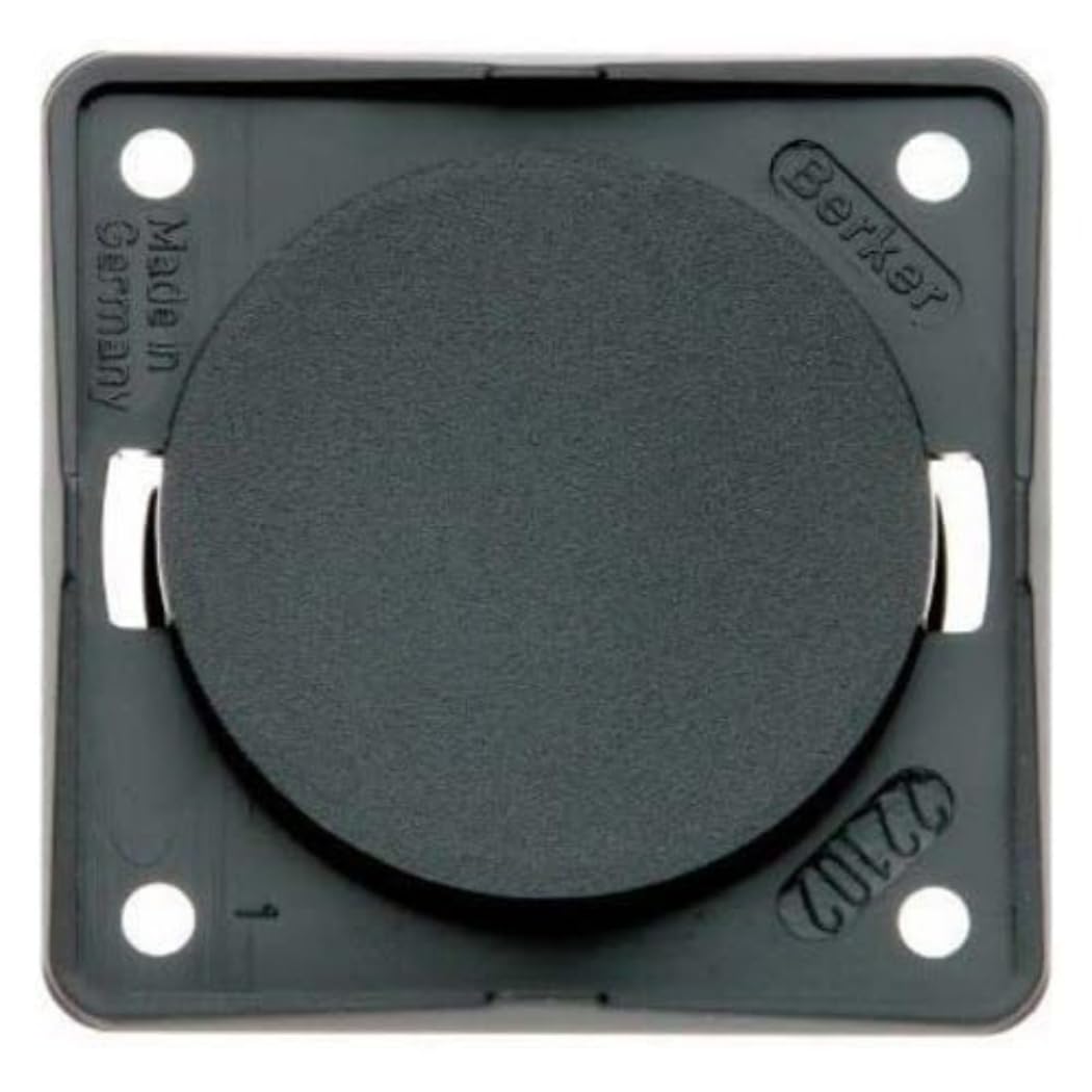 Hager Integro – Plate Blind Anthracite, Slide Switch, Plunger Actuator, EIN-EIN-AUS Operation, Anthracite