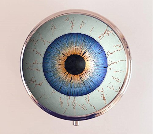 Eye Pill Box Pillbox Case Holder Goth Horror Eyeball Gothic