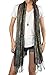 Women Soft Shimmer Sparkle Scarf Colorful Boho Hippie Tassel Wrap Fringe Summer