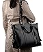 YALUXE Women's Urban Style 3-Way Leather Work Tote Shoulder Bag