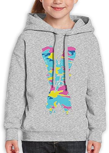 AnwenGP Pullover Jake Paul X Logo Fashion Personality Casual Camouflage Boys,Girls,Youth Custom Sweatshirt Pocket Hoodie Ash