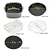 Air Fryer Accessories, Air Fryer Parts for Phillips and Gowise Deep Hot Air Fryer, Complete Air Fryer Accessories with Cake Barrel, Pizza Pan, Silicone Mat, Skewer Rack, Metal Holder Included.