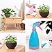 QEESTARS 2 pcs Round Plastic Resin Chain Basket Hanging Planter Hanging Flowers and Plants,Growers Hanging Planter Decor Pot with Watering Can