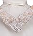 Aurora Bridal® Women's 2016 Short Floral Lace Wrist Length Wedding Gloves