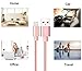 Suanna iPhone Cable 3Pack 10FT Nylon Braided Certified Lightning to USB iPhone Charger Cord for iPhone 7 Plus 6S 6 SE 5S 5C 5, iPad 2 3 4 Mini Air Pro, iPod Nano 7 - Pink
