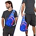 Lecxci Outdoor Chest Sling Bag Lightweight Waterproof Backpack for Unisex/Man/Women(S,Blue)