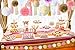 PAXCOO 30 Pcs Pink and Gold Party Supplies with Tissue Pom Poms Tassel Garland for 1st Baby Girl Birthday Decorations