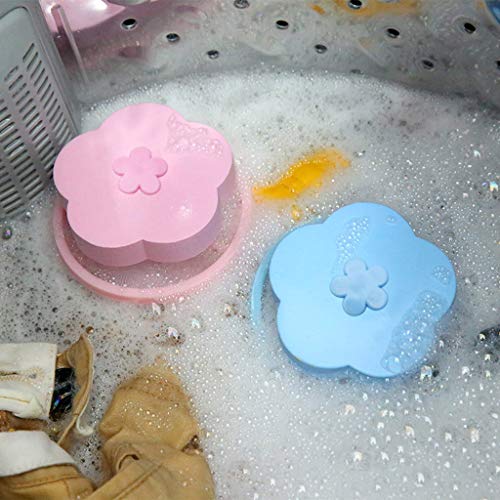 WoCoo Washing Machine Floating Lint Mesh Bag Household Reusable Sundries Filter Net Pouch,2-6 Pcs,Filter hair(Blue,4 PC) - Thumbnail 6