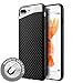 iPhone 8 Plus, iPhone 7 Plus Compatible Case, Microseven [Carbon Fiber Finish] [Light Thin Cover] [Non Slip] [Bulit-in Metal Plate Works with a Magnet Mount ] Case for iPhone 8 Plus,7 Plus