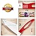 Ceramic Knife Set of 4, Cerahome Steak Knife Rust Proof and Stain Resistant Chef Knife Set Super Sharp Kicthen Knife with Sheath Upgrade Handle