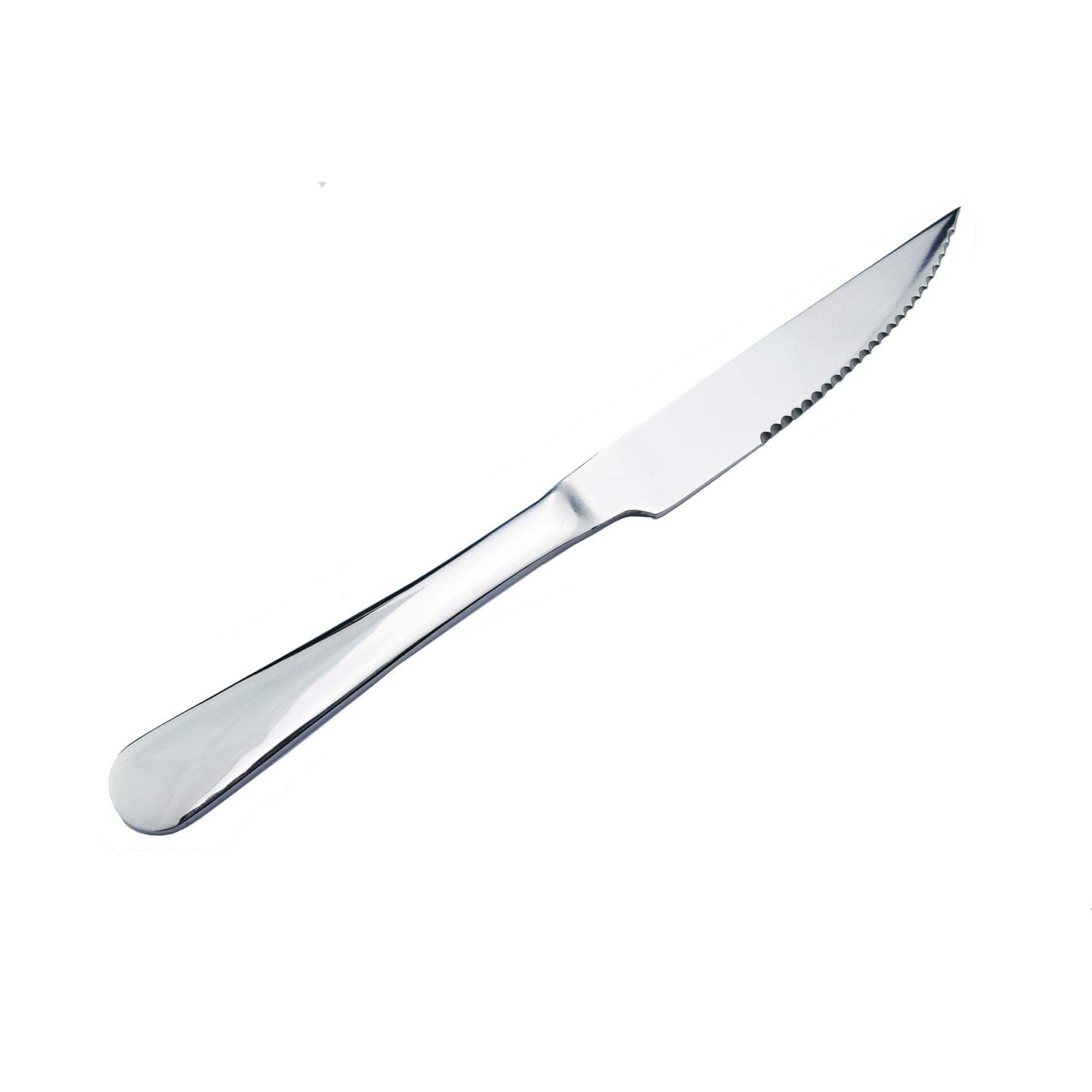 TaNaT Steak Knives Tableware Dinner Knife Set of 12 Serrated Stainless Steel Heavy-Duty 9 Inch Flatware Set