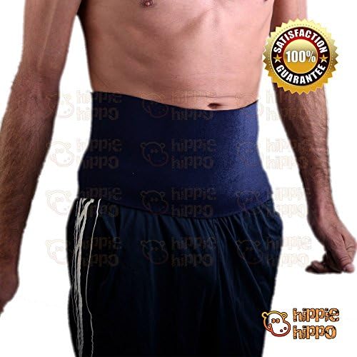 HIPPIE HIPPO Adjustable Waist Trimmer Belt One Size Blue Trimming Healthy Fit Men Women Flexible Heat Sweat
