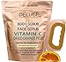 DELUGE - VITAMIN C SCRUB. DRIED ORANGE PEEL. DEAD SEA SALT, HONEY AND JOJOBA OIL. Net Weight 10 oz
