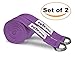 Yes4All Exercise Yoga Strap 8 feet with D-Ring Buckle for Stretching, Flexibility and Physical Therapy – Yoga Belt Strap Cotton (Purple, Set of 2)
