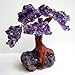 Beverly Oaks Amethyst Geode Crystal Cluster Wire Tree of Life Art Twin Spirit Tree