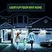 LITOM Upgraded 30 LED Solar Lights Outdoor, Wireless IP65 Waterproof Solar Motion Sensor Lights with 3 Lighting Modes, 270° Wide Angle and Easy to Install for Front Door, Yard, Garage and Deck-4 Pack