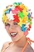 Sync Original Flower Swim Cap for Women - Vintage Retro Floral Swimming