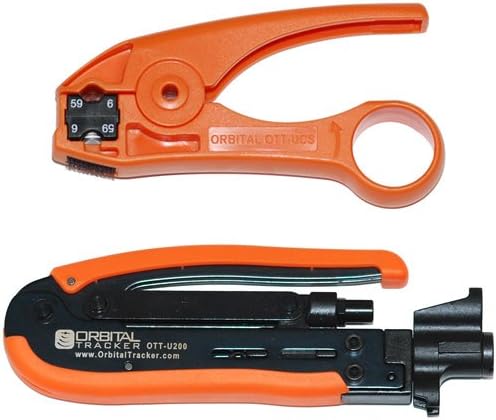 RG6 Compression Tool Kit RG6 RG59 and RG11 Connectors Cable Stripper