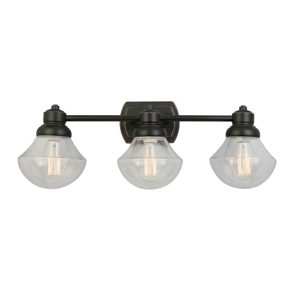 Design House 577874 Sawyer Three Vanity Light, Oil Rubbed Bronze