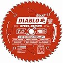 Freud Diablo DO748F Diablo Steel Demon 7 1/4 Inch 48-Tooth Titanium Carbide TCG Ferrous Metal Cutting Circular Saw Blade w/ Perma Shield Non-Stick Coating and Laser Cut Stabilizing Vents