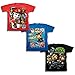 PAW Patrol Boys' Little 3 Pack Tee Bundle, Red/Royal/Black, Medium (5-6)