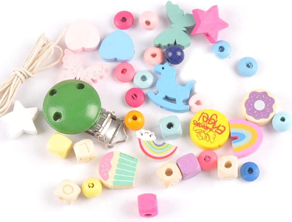 Sans Bpa Rose Manyo Perles Bois Bebe Kit Anneaux De Dentition Personnalise Bebe Tetine Sucette Jouet Bois Bebe Collier Pendentif Accessoires De Bricolage Bebe Puericulture Anneaux De Dentition Cefortac Com