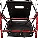Carex Transport Chair Rollator Walker - Dual Function Walker For Seniors - 4 Wheel Walker With Wheels - Burgundy