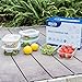 Bayco 6 Pack Glass Meal Prep Containers with Lids, Airtight Glass Lunch Bento Boxes, BPA-Free & Leak Proof (6 Lids & 6 Containers)