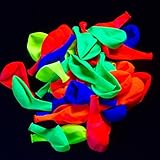 UV Blacklight Reactive Fluorescent / Neon Party Balloons