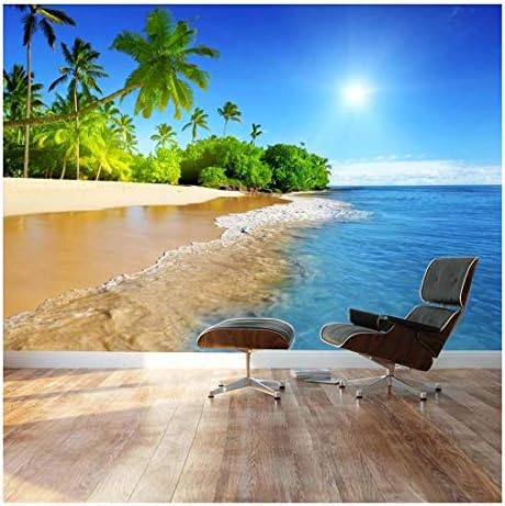 Wall26 Tropical Beach Shore Vacation Canvas Art Wall Mural Decor 100"X144"
