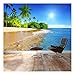 wall26 - Tropical Beach Shore Vacation - Canvas Art Wall Mural Decor - 100
